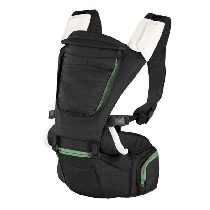 Porte-bébé ergonomique CHICCO - Hip Seat Pirate Black - Ventrale/dos - Mixte - 0-15kg noir