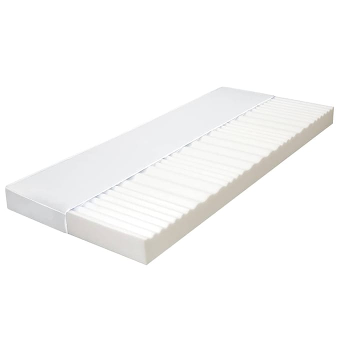 vidaXL - Matras - 7 - Zone - 10 - cm - PU-schuim - H2 - H3 - 90x200 - cm