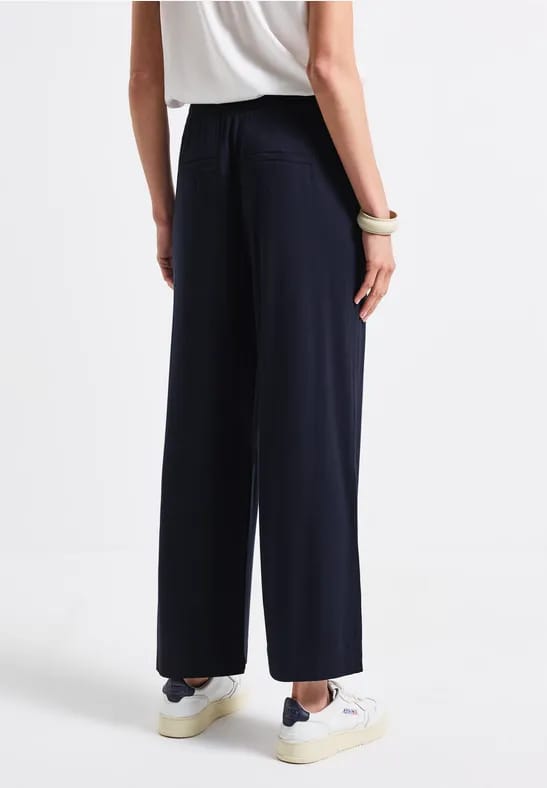 Wide Legs broek met jogg tailleband