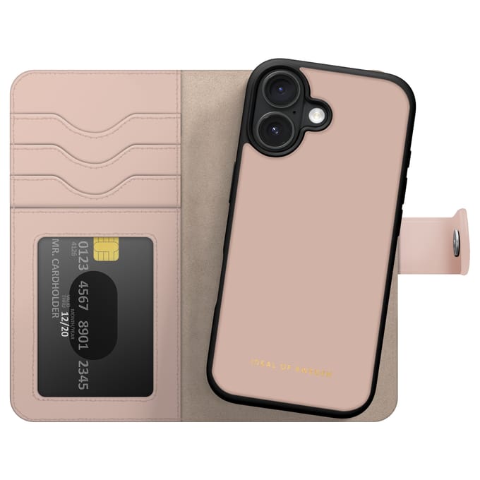 iDeal of Sweden Magnet Wallet+ Bookcase geschikt voor Apple iPhone 16 - Pink