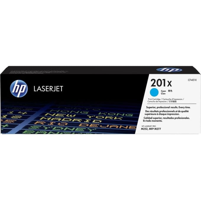 Tonercartridge hp cf401x 201x blauw