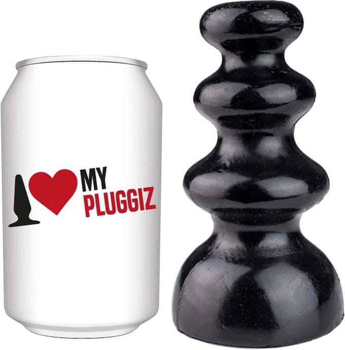Gangbangster - Rook Chess - Buttplug - 11 x 6,5 cm - PVC - Zwart