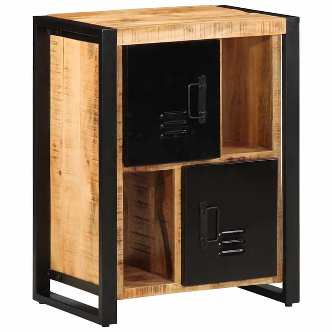 vidaXL - Dressoir - 55x35x70 - cm - massief - ruw - mangohout