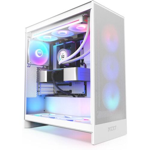 NZXT H7 Flow RGB (2024) - Mid-Tower PC Behuizing - ATX - Tempered Glass - Wit