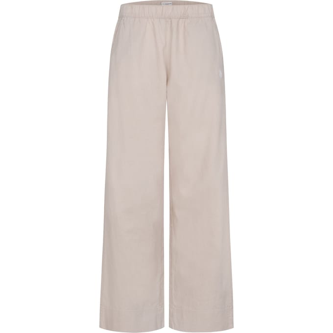 U.S. Polo Assn. dames linnenmix broek met elastische tailleband