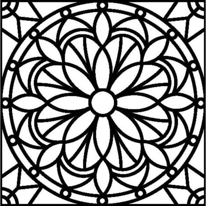 Mandala sjabloon 30x30 cm - Artemio