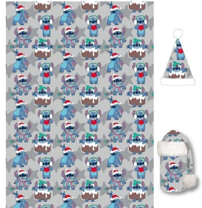 Disney Lilo & Stitch Fleeceplaid + Muts, Winter - 100 x 140 - Polyester