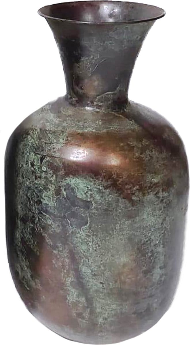 Vaas luxurieuze Bronze/green - 37 cm hoog