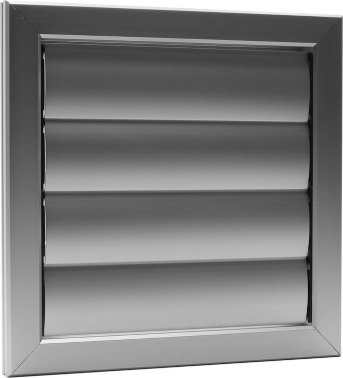 ALU lamellenrooster 255x255mm F1 aluminium