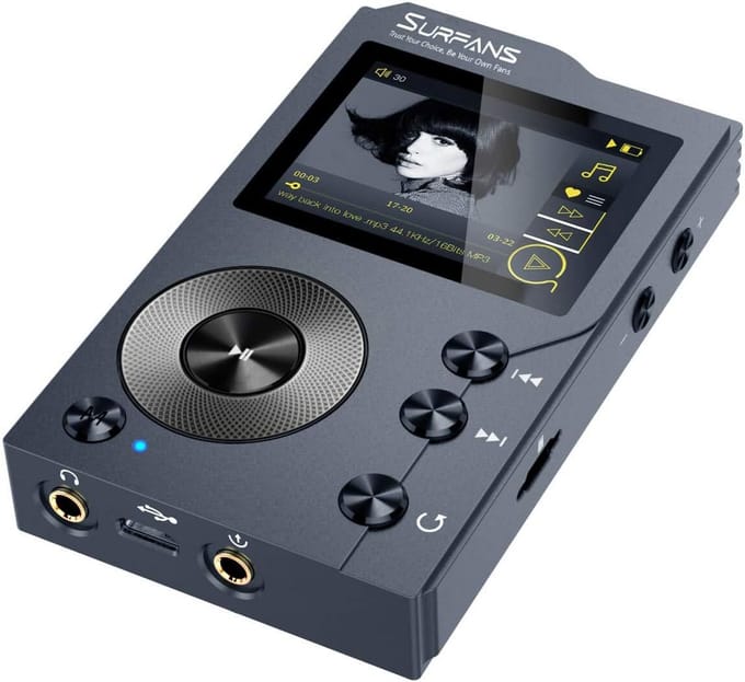 High-Res Audio MP3 Speler met Bluetooth, DSD DAC en Uitbreidbaar Geheugen