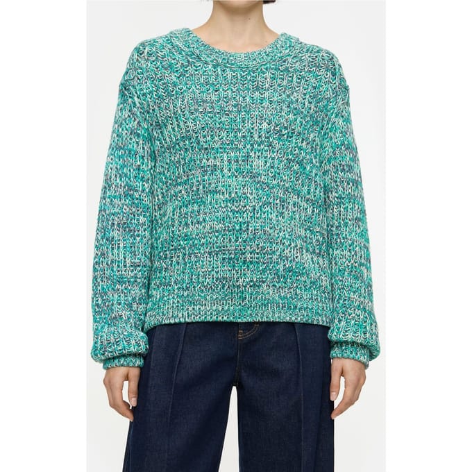 Closed Cropped Crew Neck Meadow Green Größe: S | Pullover Outlet | Damen | Grün