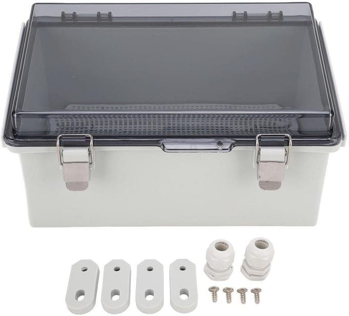 Verdeel kast - Aansluitdoos Elektrisch - Buiten Gebruik - IP67 Waterdicht - 290 x 190 mm - Grijs