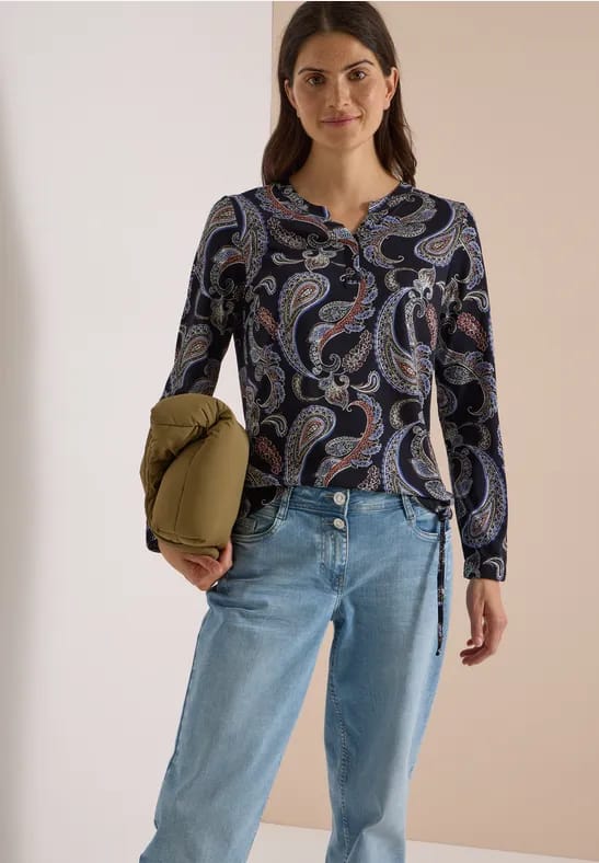 Shirt met lange mouwen in tuniekstijl