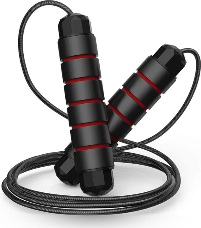 Finnacle - Springtouw - Rood - Fitness - Exercise - Sportaccessoire - Verstelbaar - Universeel