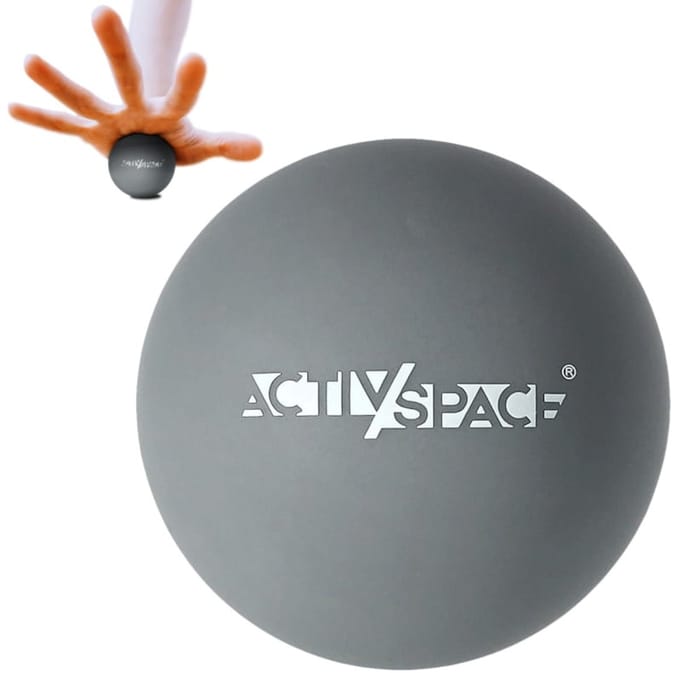 ACTIV SPACE - Lacrosse Massage Bal - Zeer Hard - Silicium - 6,25 cm - Grijs