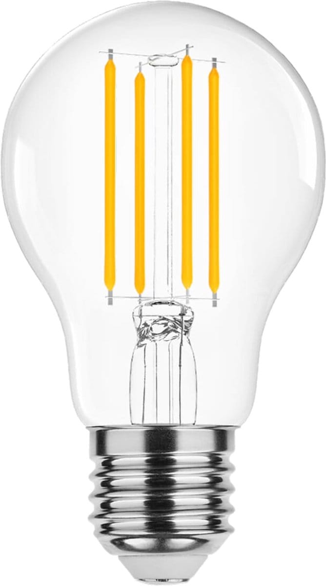 Modee E27 LED Lamp 8W - 1055lm - 2700K - Warm Wit - LED Filament Globe A60 - Vervangt 75W Halogeen Gloeilamp