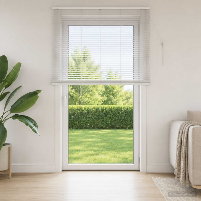 vidaXL - Venetiaanse - jaloezie - Wit - 155 - x - 250 - cm - 35 - mm