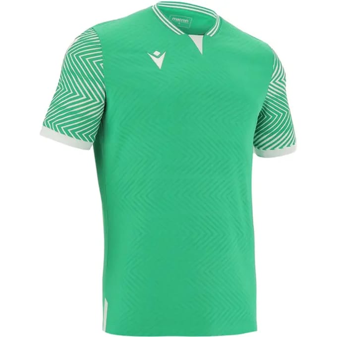 Macron Tureis Shirt Korte Mouw Heren - Groen / Wit | Maat: L