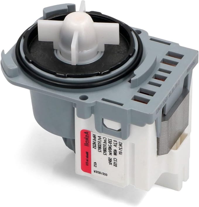 Afvoer Pomp - Machine Onderdeel - Wasmachine Reparatie - Magnetische Motor - 40W - Grijs