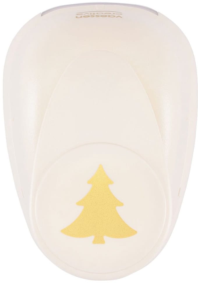 Vaessen Creative Pons - Figuurpons - Dennenboom - 3,2 x 3,4 cm