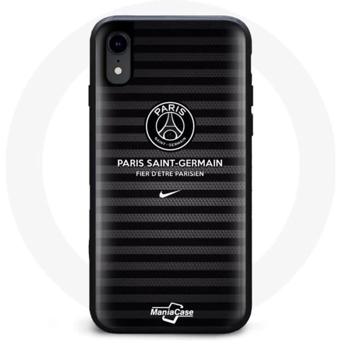 Coque de téléphone - PSG - Iphone XS - Noir - Souple - Protection contre les chocs