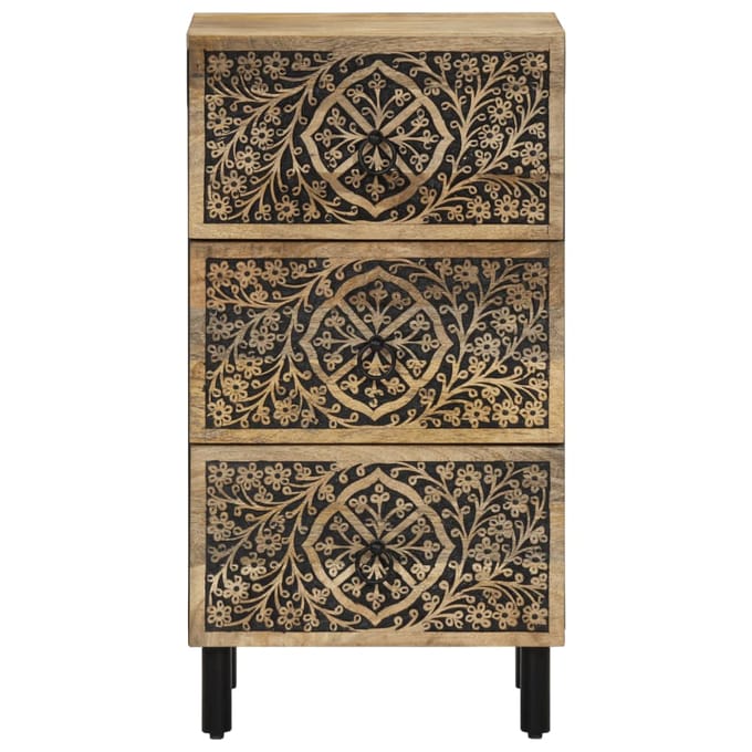 vidaXL - Bijzetkast - 40x33x75 - cm - massief - mangohout