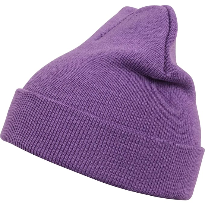 MSTRDS - Beanie Basic Flap purple one size Beanie Muts - Paars
