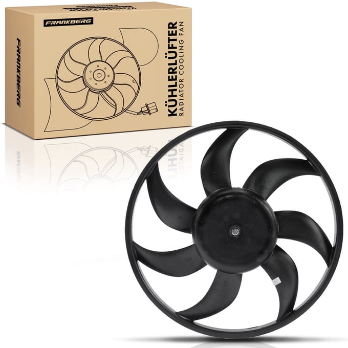 Frankberg 1x Motorradiator enkele ventilator