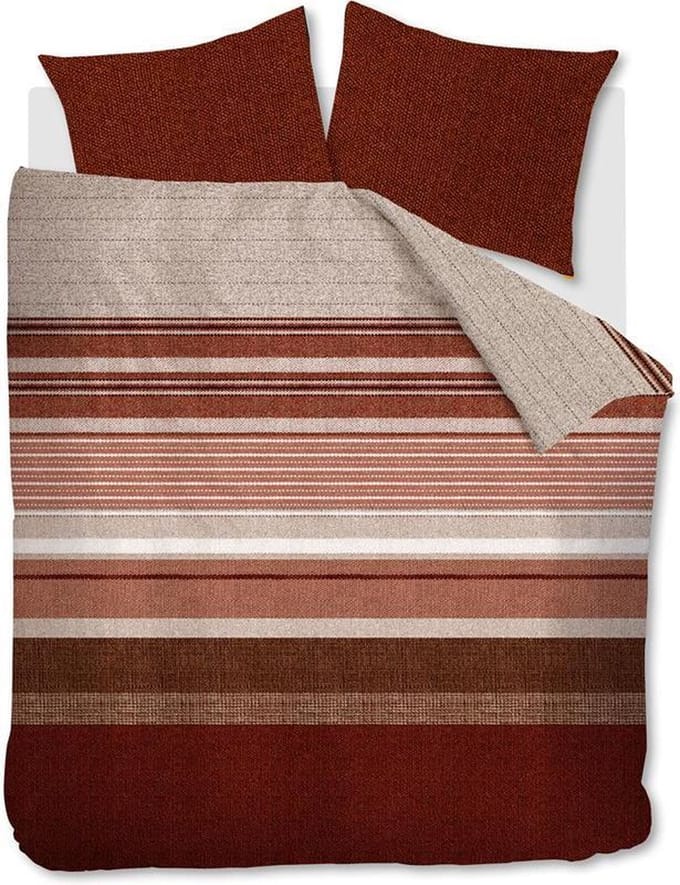 Beddinghouse Lex Dekbedovertrek - Lits-jumeaux - 240x200/220 cm - Rood