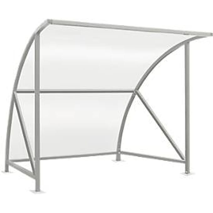 Overkappingssysteem model Bamberg, transparant, B 2040 mm, gegalvaniseerd