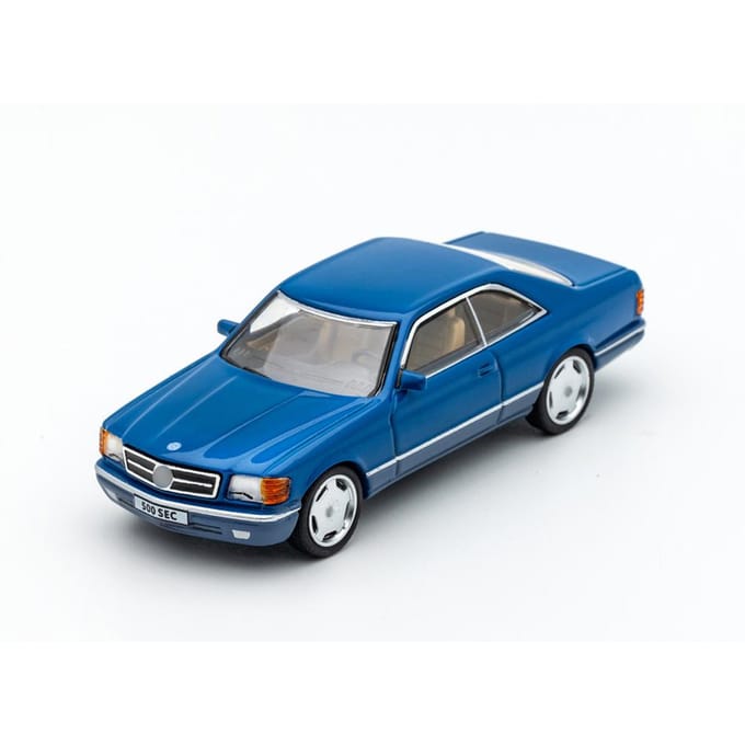 Dct 1/64 500Sec Coupé Allemand Rétro Modèle de Véhicule Moulé sous Pression en Alliage Avec Boîte d'Affichage Transparente Jouet de Collection Hobby Cadeaux