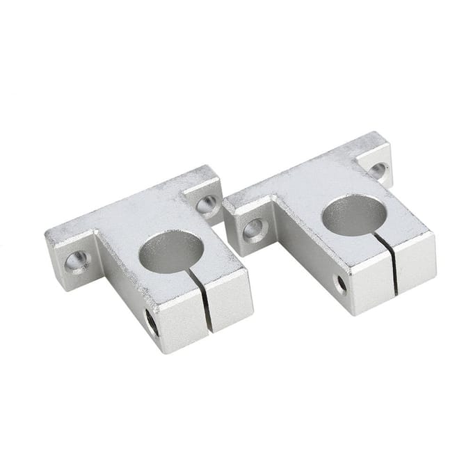 2pcs SK16 Support d'arbre de rail linéaire Support vertical pour axe optique