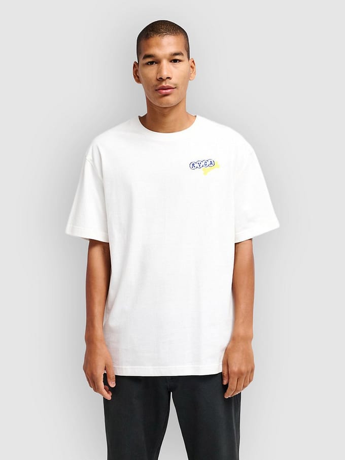 RVCA Dalas Tiger Palm T-Shirt wit