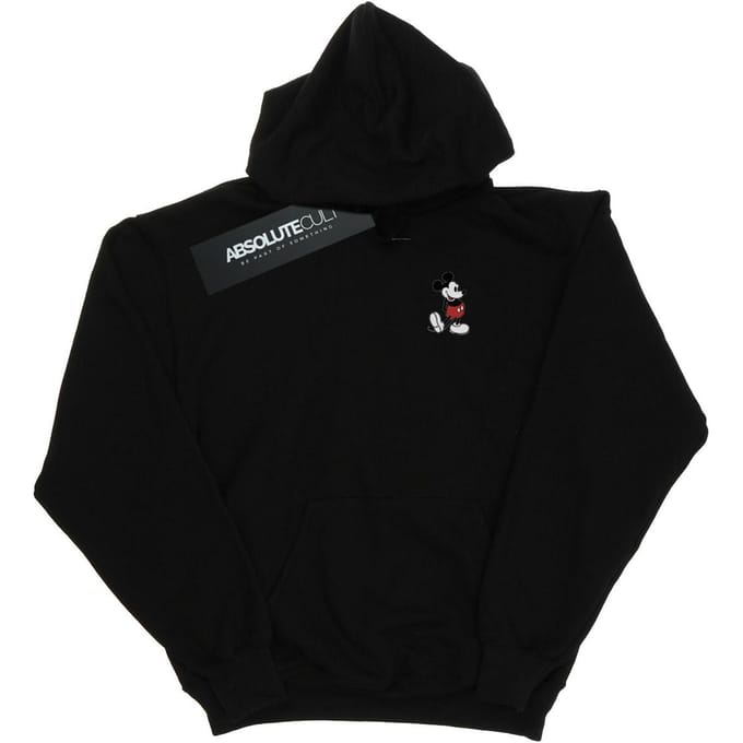 Disney Dames/Dames Mickey Mouse Kickin Retro Chest Hoodie (Zwart)