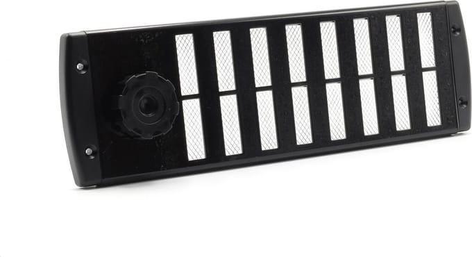 VoorVentilatie aluminium schuifrooster Bold Line - 300 x 90 mm - zwart