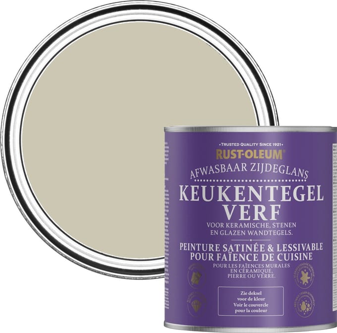 Rust-Oleum Grijs Keukentegelverf Zijdeglans - Schemering 750ml