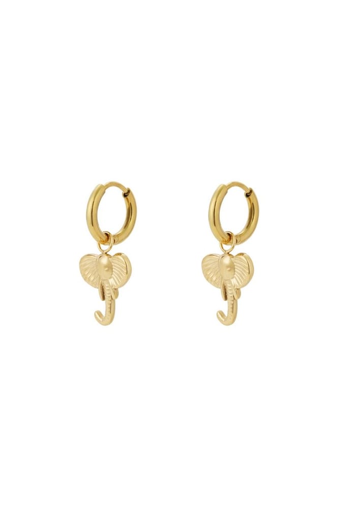 oorbellen elephant Gold