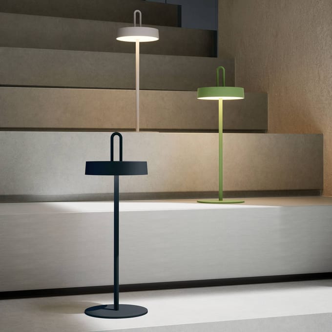 JUST LIGHT. GmbH JUST LIGHT. Amag LED tafellamp, groen, ijzer, IP44