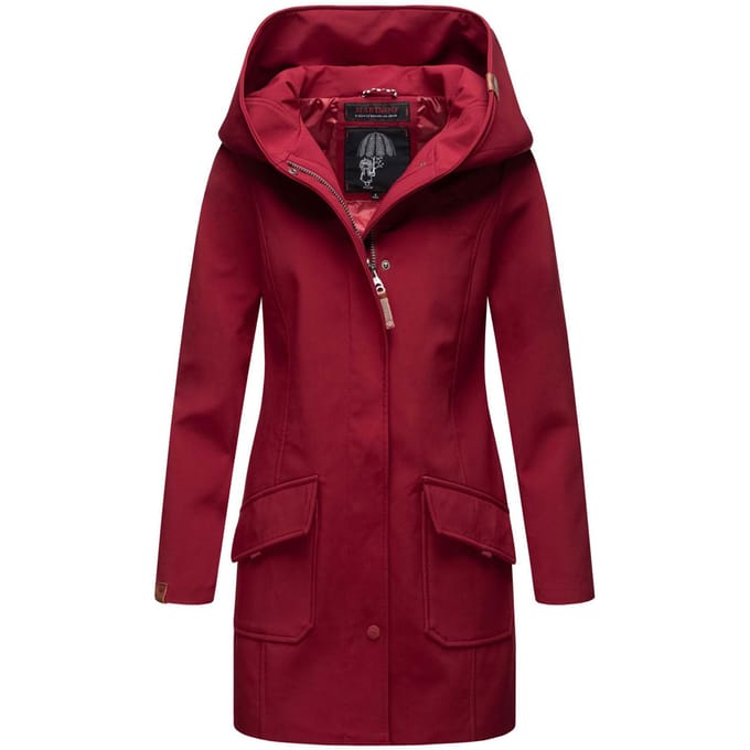 Marikoo dames softshelljas – Mayleen, waterafstotend met capuchon