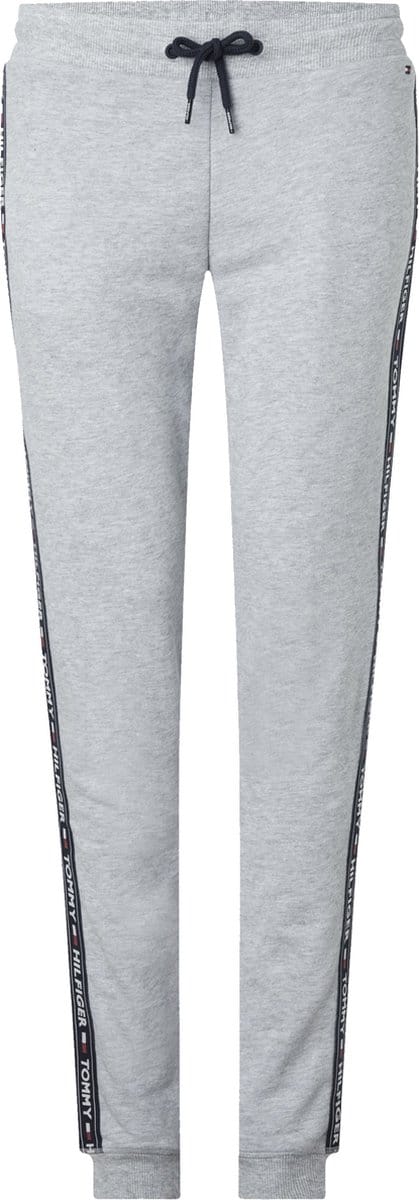Tommy Hilfiger dames Authentic track pant - joggingbroek normale dikte - grijs melange