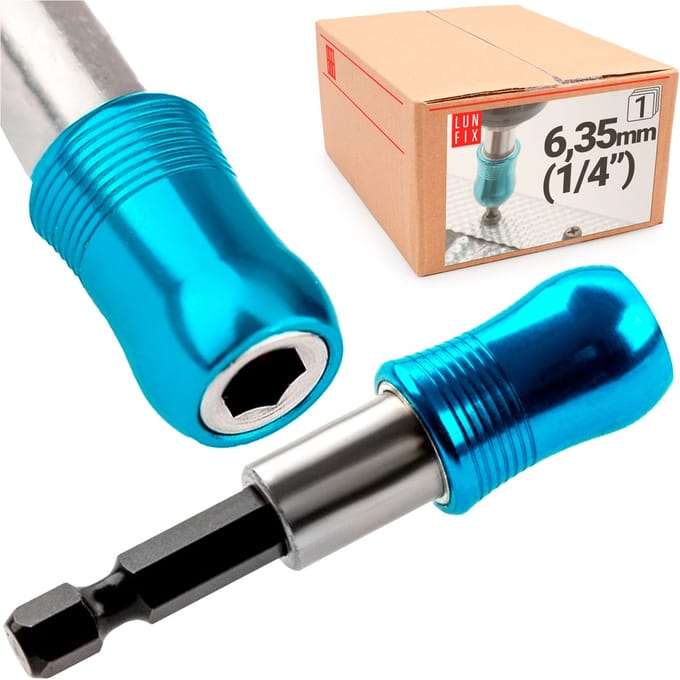 LUN FIX - Bithalter - 65 mm - 1/4'' - magnetisch - Signalfarbe