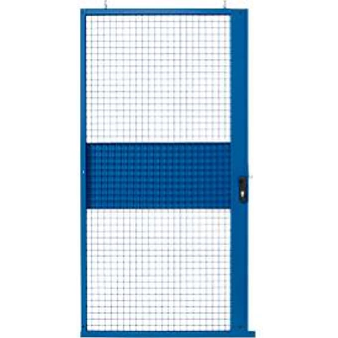 Schuifdeur, voor gaas-scheidingswandsysteem, B 1110 x H 2110 mm, blauw