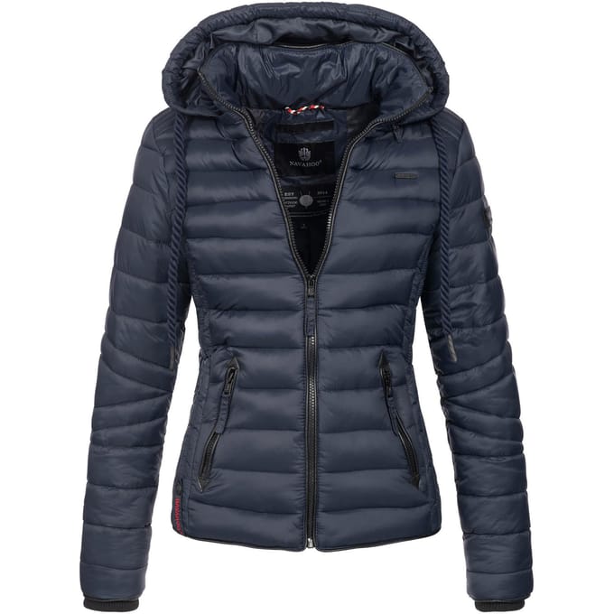 Navahoo Dames Gewatteerde Jas Lulana – Licht, Trendy & Afneembare Capuchon