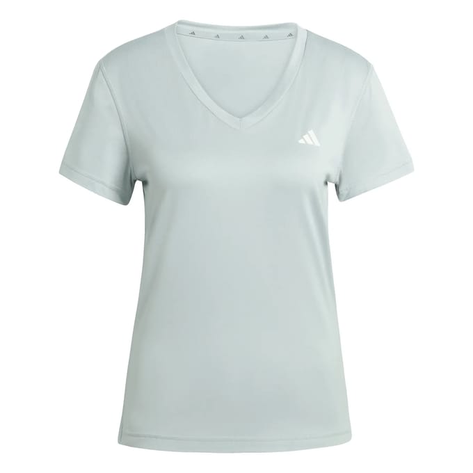 Adidas Performance Workout Essentials V-Neck T-Shirt - Dames - Groen
