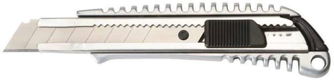 MAUL Snijmes 18 mm metaal Zink staal 15,6 cm zilver