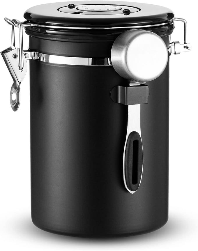 Luchtdichte Koffiebus - Koffiepot met Datumweergave - 1,8 L