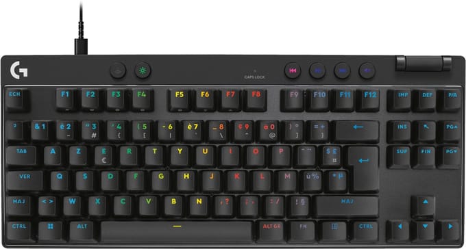 Logitech G PRO X TKL - Logitech GX Brown (Tactile) - Tactile - Gaming Toetsenbord - Zonder Numpad - Engels (US international) - Zwart