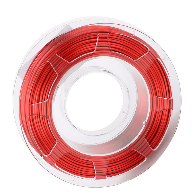 Filament PLA pour imprimante 3D, bobine de 1,75 mm, 200 g, consommable d'impression, soie, noir et rouge gray