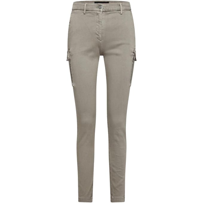 Replay Dames Slim Cargo Jeans (Beige)