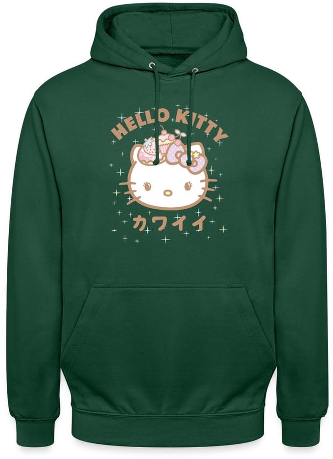 Hello Kitty Kawaii Stijlen Met Sterren Hoodie Unisex